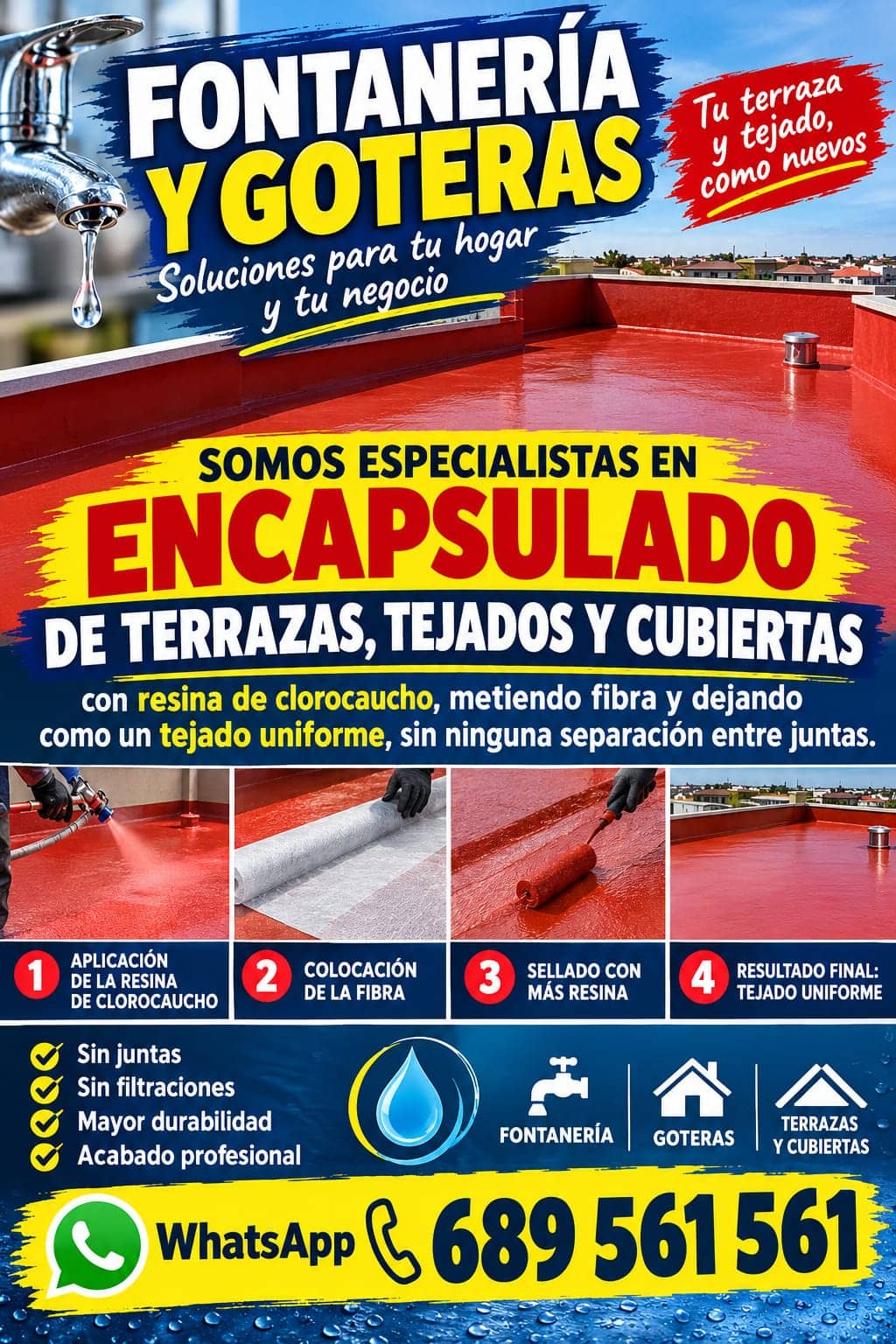 Fontanería, goteras y desatascos en Madrid
